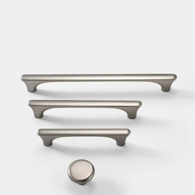 Modern Brushed Nickel Zinc Kitchen Cabinet Cupboard Handles