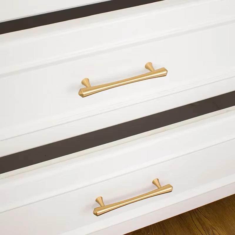 Luxury Brass Gold Drawer Pulls Full Copper Wardrobe Cabinet Door Handles