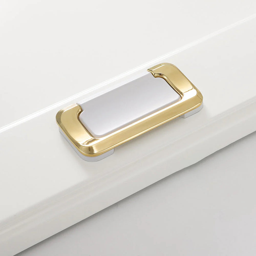Modern White Solid Brass Removable T Bar Handle for Cabinets