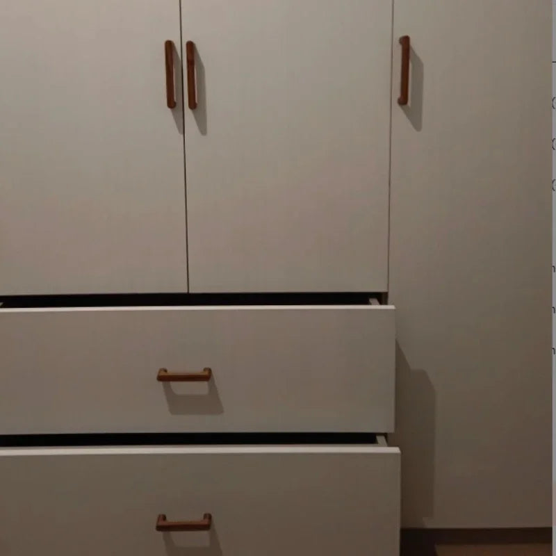 Minimalist Walnut Wood Cabinet Handles Drawer Pulls
