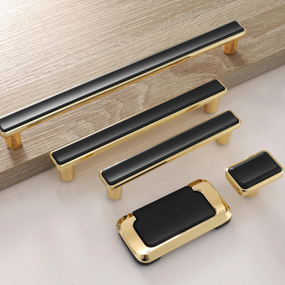 Black Solid Brass Removable T Bar Handle for Wardrobes and Cabinets