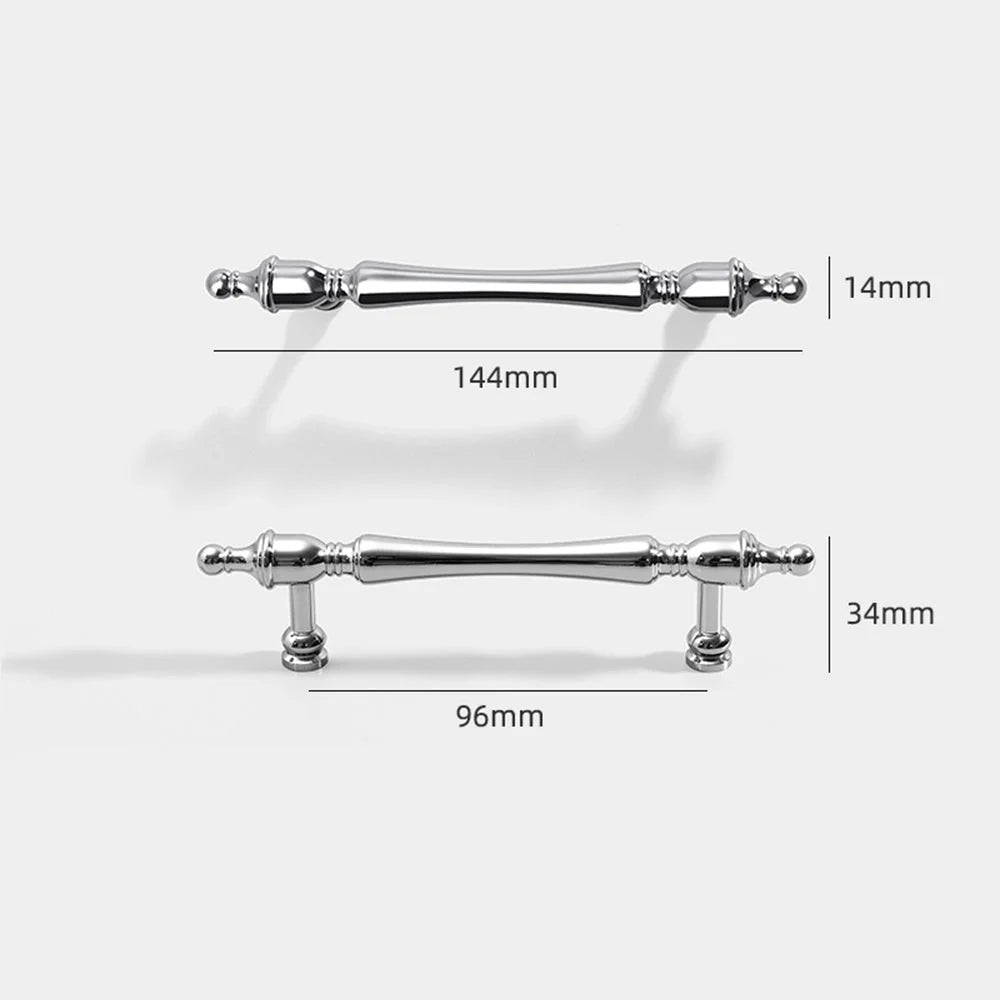 Polished Chrome Finish Brass Cabinet T Bar Shaped Handles