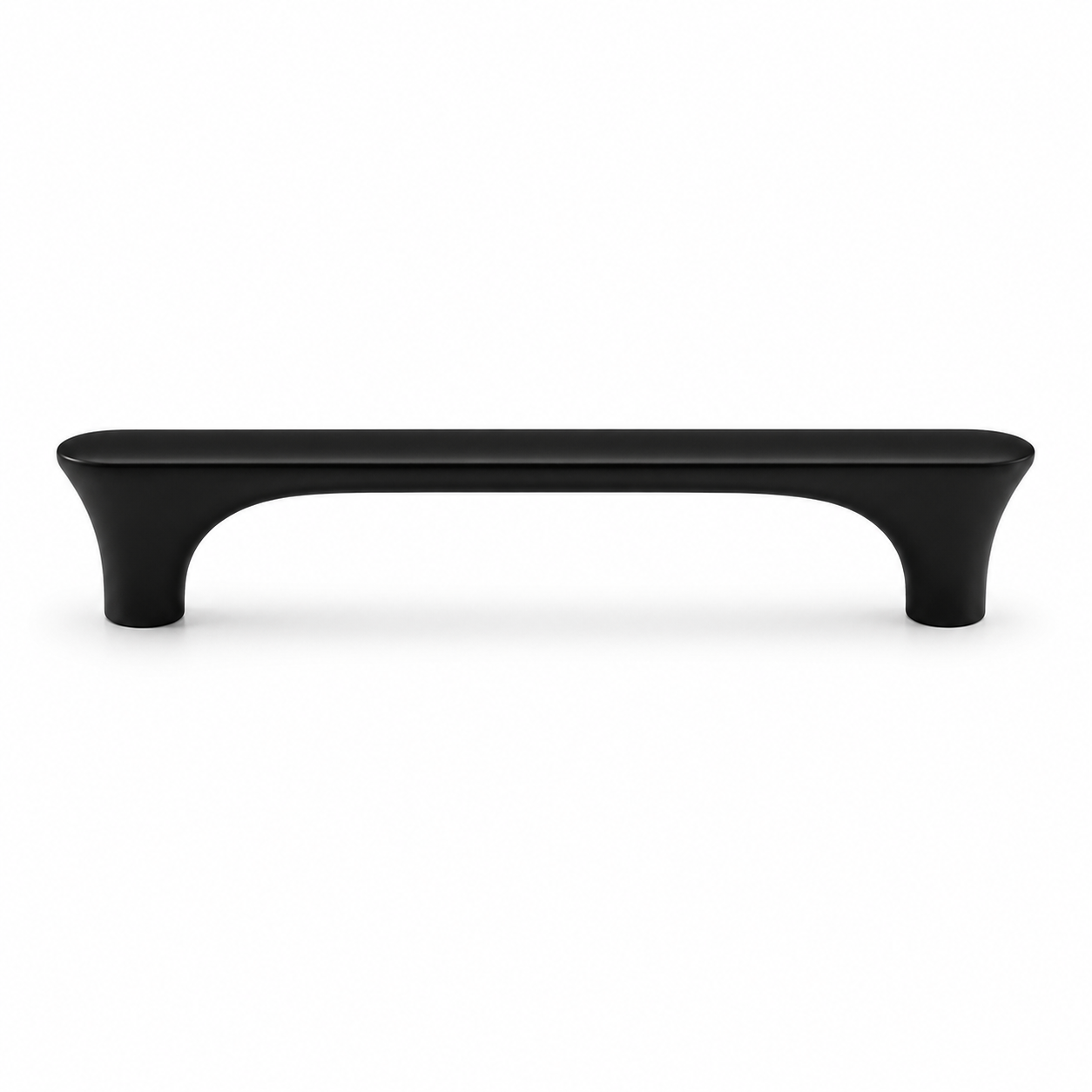 Modern Matte Black Zinc Alloy Kitchen Cabinet Handles