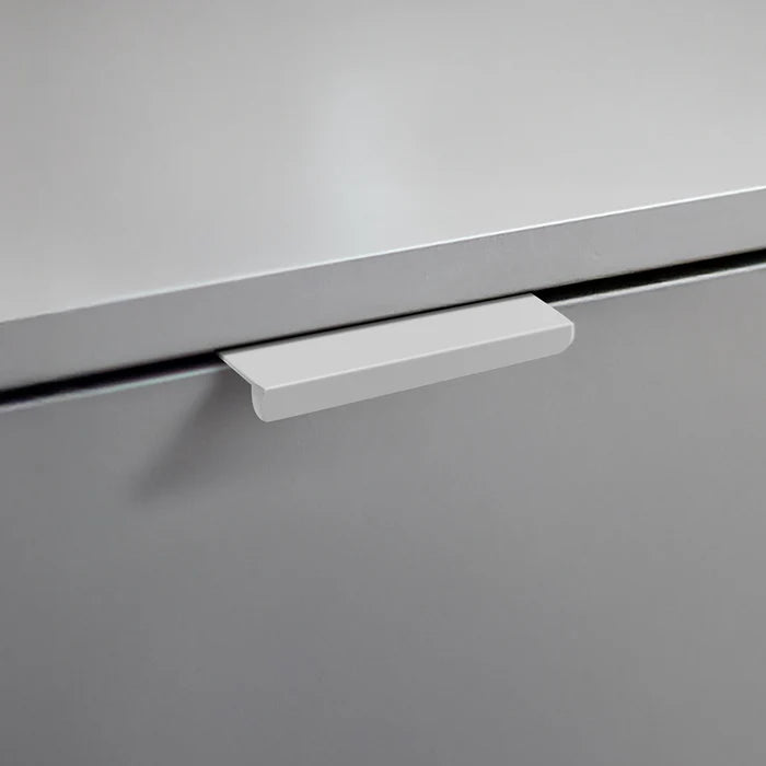 White Aluminum Kitchen Cabinet Profile Edge Pull Handles for Cupboards
