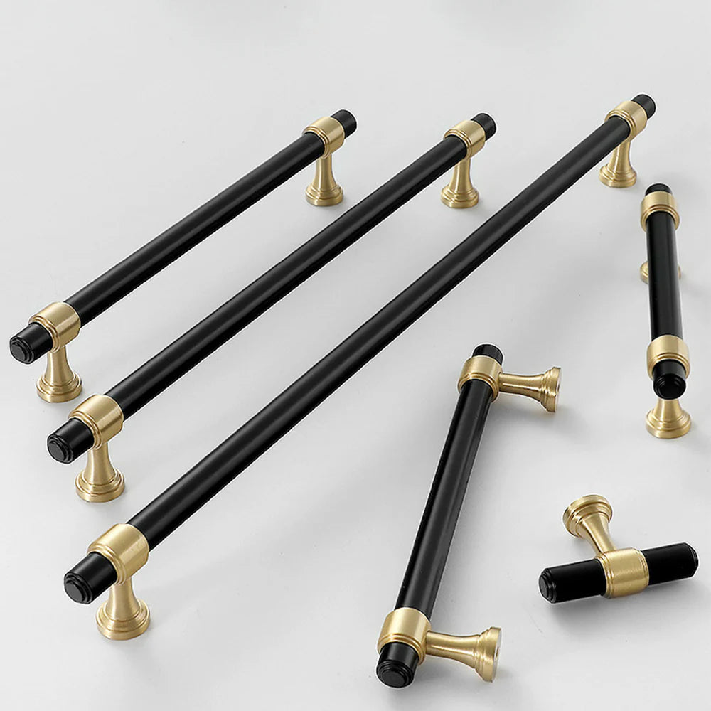 Black Finish Furniture T Bar Shaped Cabinet Pull Handles