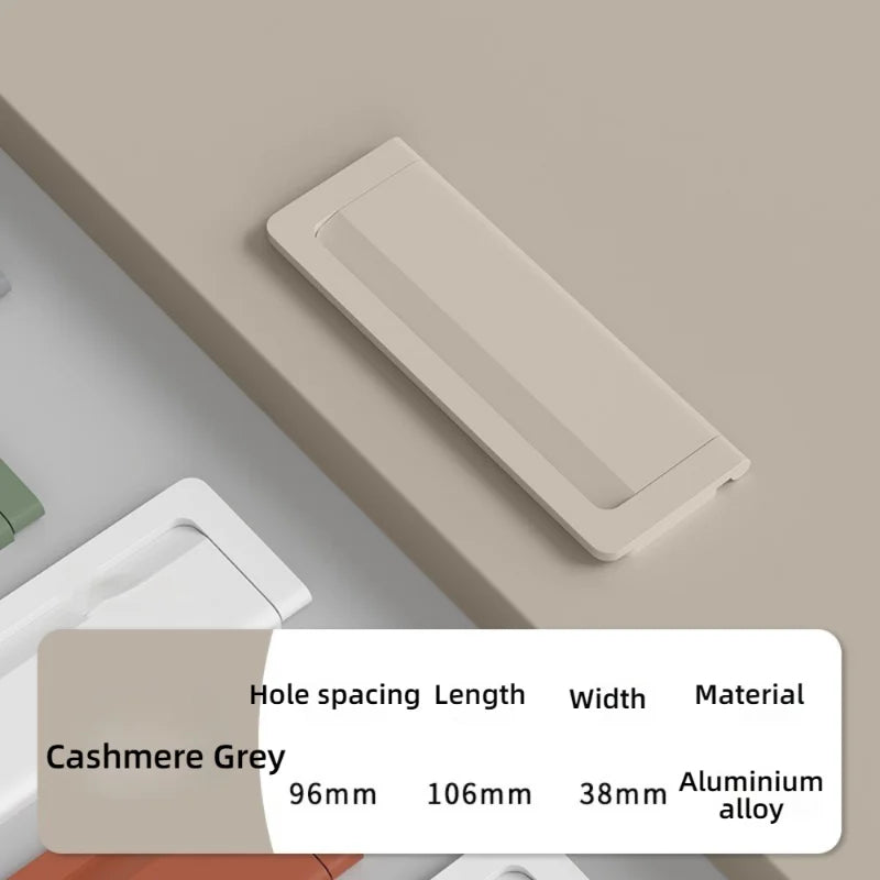 Modern Flip Cover Hidden Furniture Cabinet Handle for Wardrobe