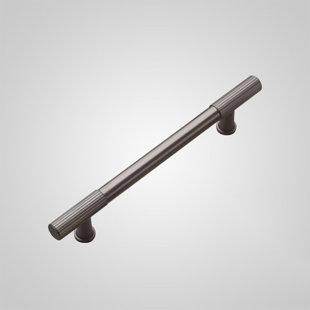 Black Polished Finish Lines Style Kitchen Cabinet T Bar Pulls