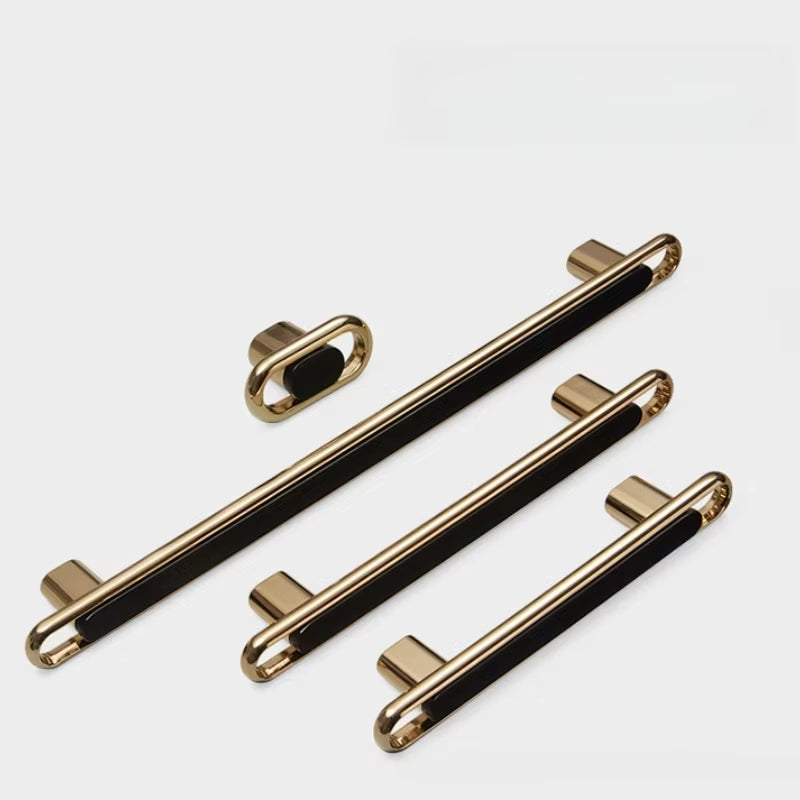 Black Kitchen Cabinet Handles Wardrobe Drawer Pulls