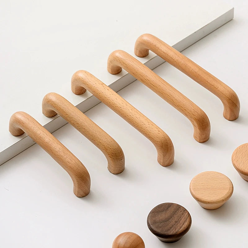 Wooden Cabinet Handles Wardrobe Closet Dresser Drawer Pulls