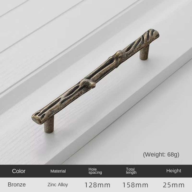 Bronze Tree Branch Cabinet Handles Zinc Alloy Wardrobe Drawer Pulls
