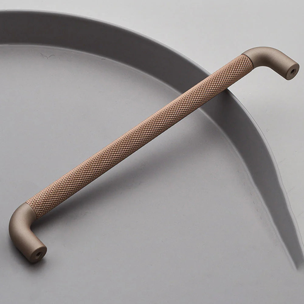 Brown Knurled Design Cupboard Door T Bar Pull Handles