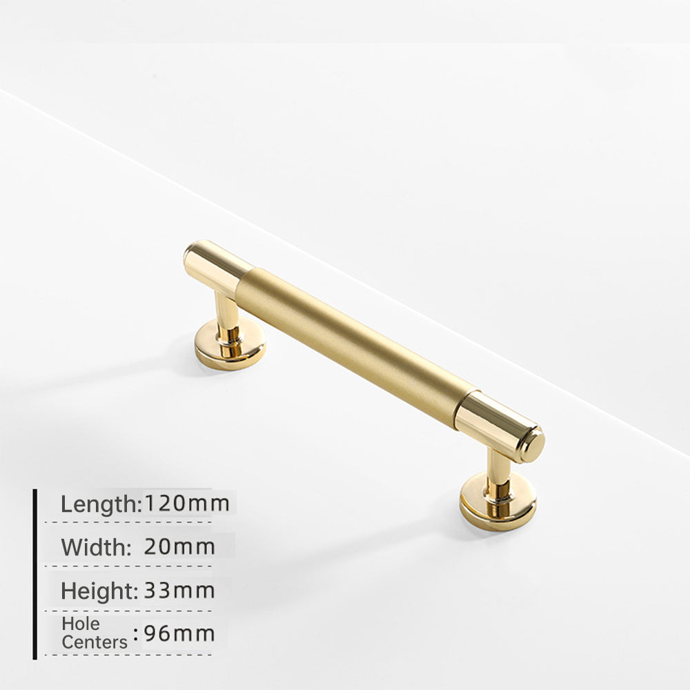 Gold Satin Finish Cupboard Door Cabinet Bar Handles Pulls