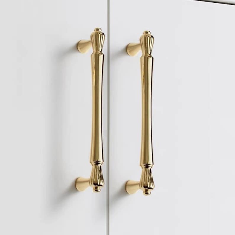 Luxury Gold Bar Cabinet Handles Pulls For Kitchen Bathroom