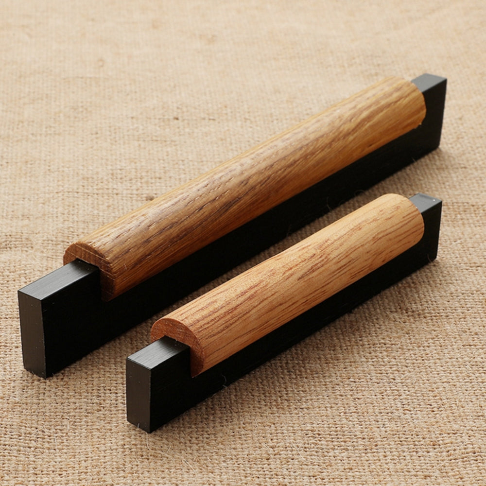 Wood Black Kitchen Cabinet Handles